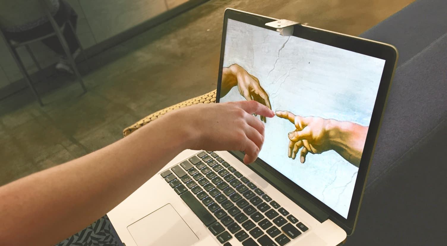 Turning a MacBook into a Touchscreen with $1 of Hardware