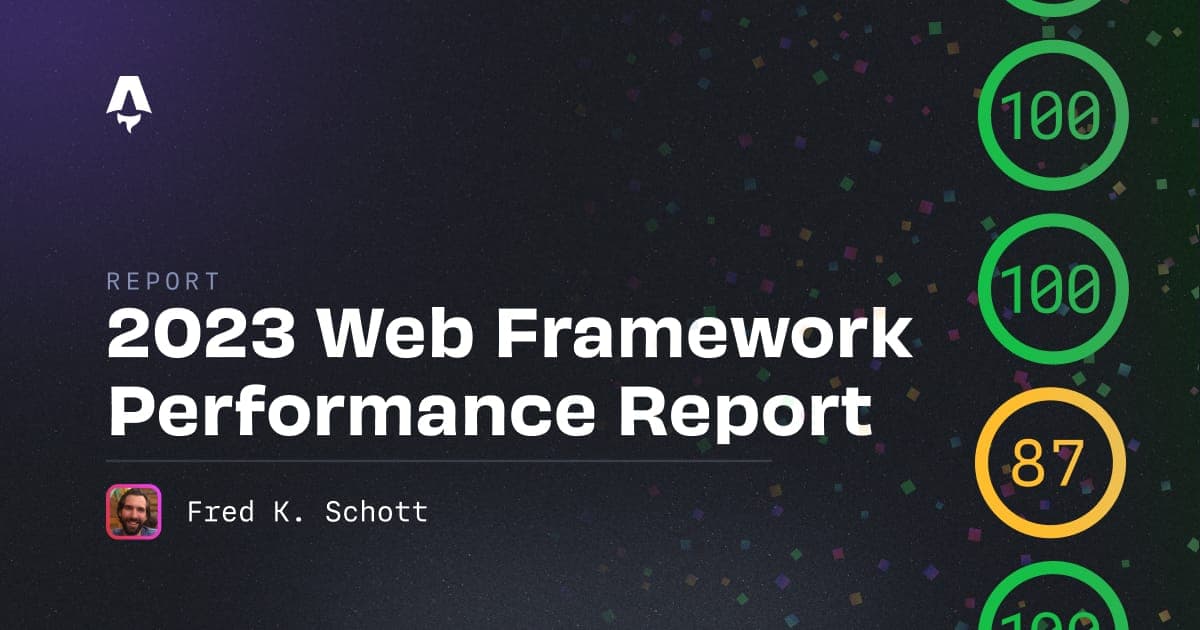 2023 Web Framework Performance Report | Astro
