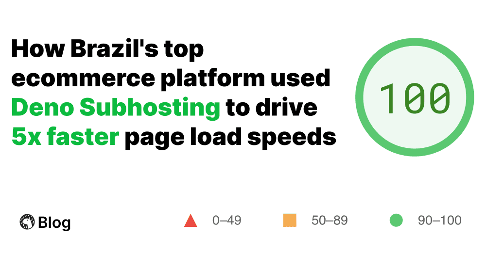 How Brazil's top ecommerce platform used Deno Subhosting to drive 5x faster page load speeds | Deno