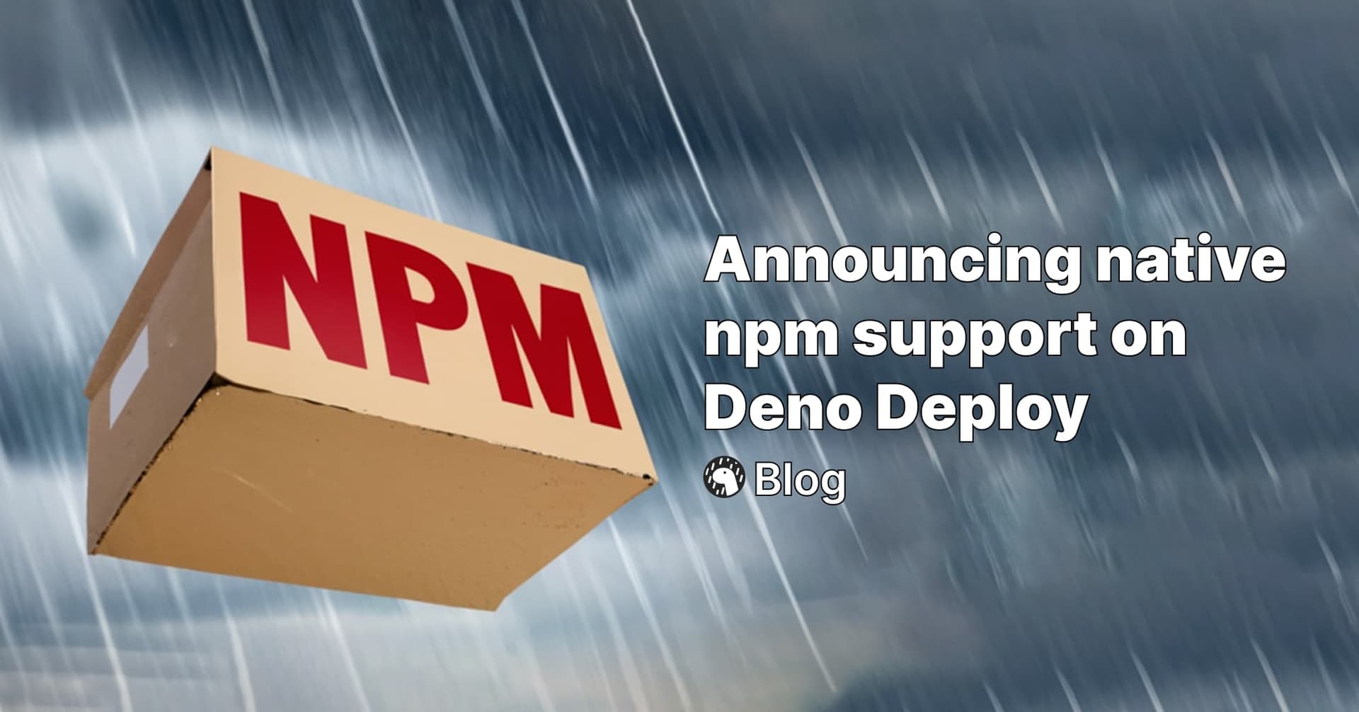 Announcing native npm support on Deno Deploy | Deno
