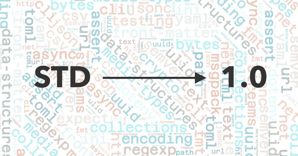 The stabilization process of the Standard Library has begun | Deno