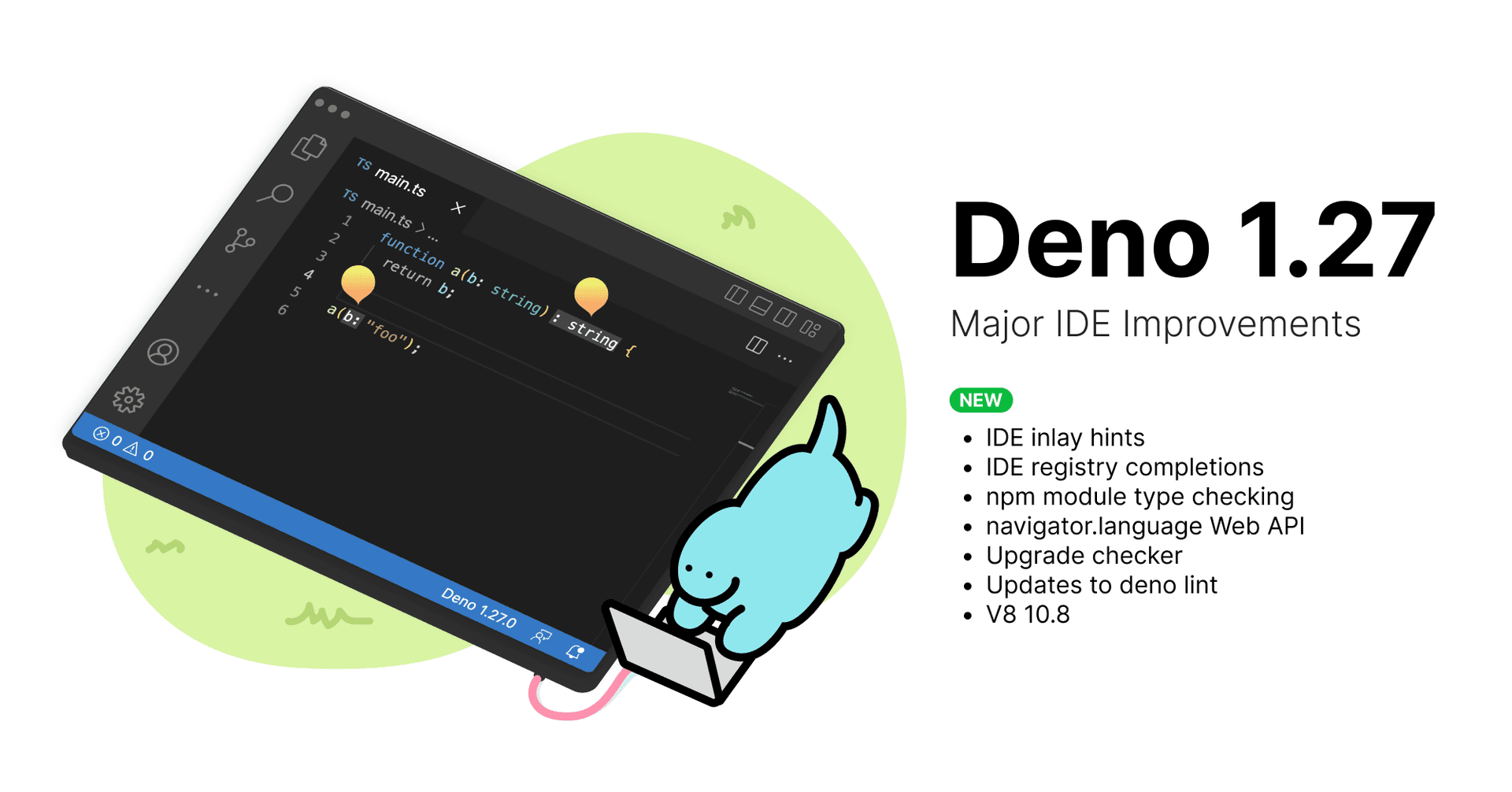 Deno 1.27: Major IDE Improvements | Deno