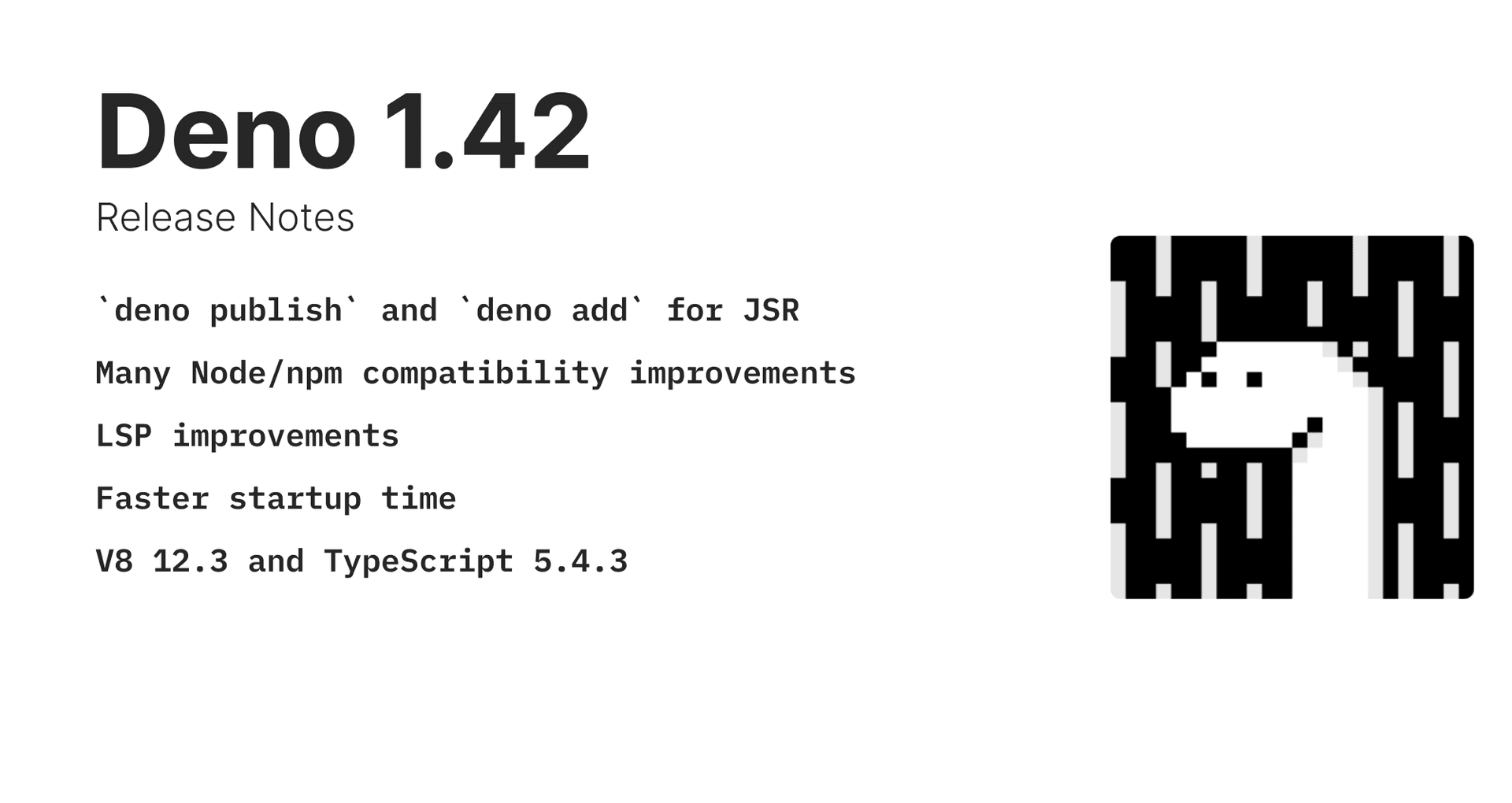 Deno 1.42: Better dependency management with JSR | Deno