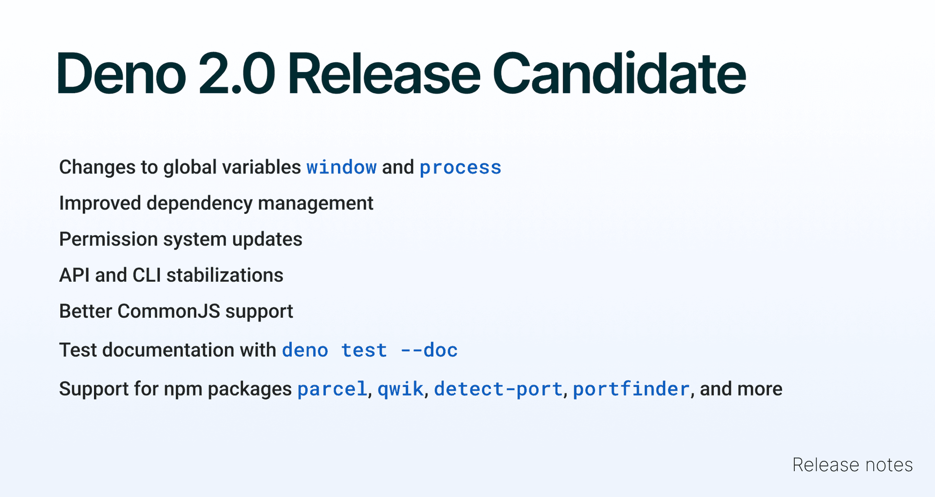 Deno 2.0 Release Candidate | Deno