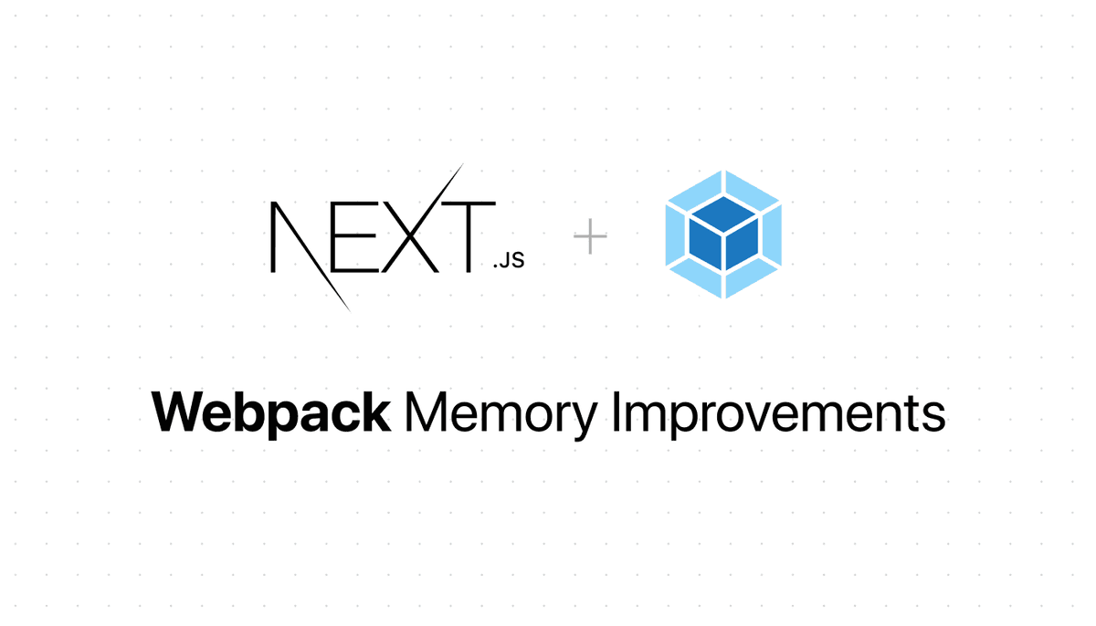 Next.js 8 Webpack Memory Improvements
