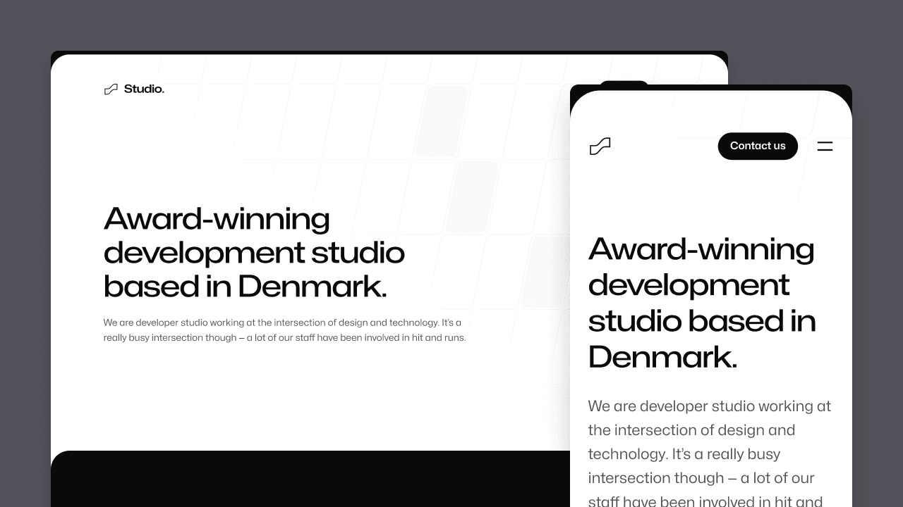 Meet Studio: Our beautiful new agency site template